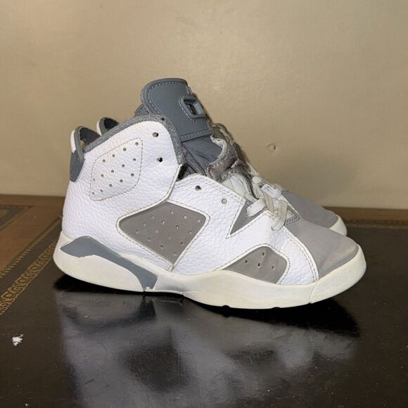 Nike Air Jordan 6 Retro Cool Grey DV3605-100 Ps Preschool Boys Kids Size 12C - Picture 1 of 5